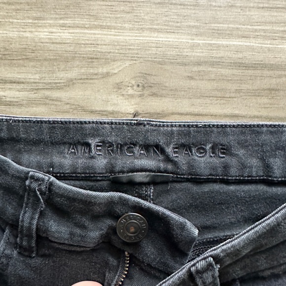 American Eagle Black Skinny Jeans Size 6 Short - Picture 3 of 5